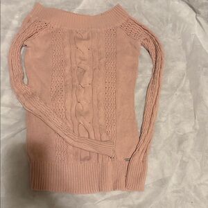 Guess Light Pink Cowl Neck Sweater